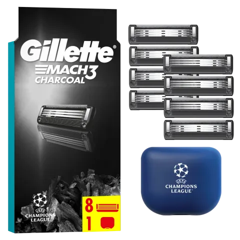 Gillette Mach3 Charcoal Férfi Borotvabetétek, 8 3 Pengés Borotvabetétek termékhez kapcsolódó kép