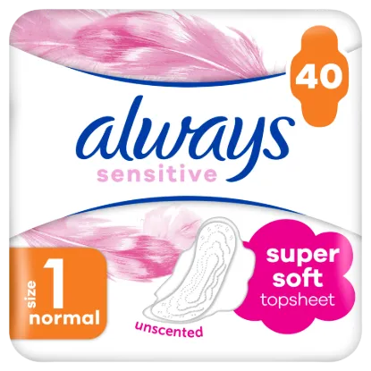 Always Ultra Sensitive Normal Plus (1-es méret) Egészségügyi Betét , 40 db termékhez kapcsolódó kép