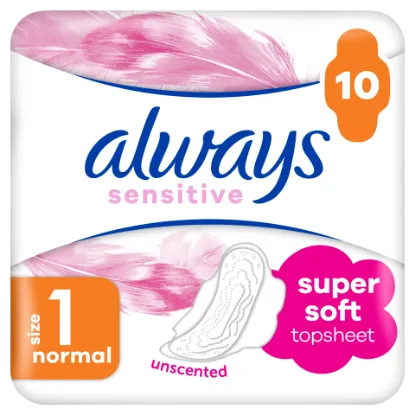 Always Ultra Sensitive Normal Plus (1-es Méret) Egészségügyi Betét, 10 db termékhez kapcsolódó kép