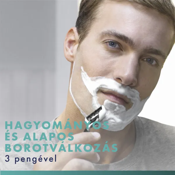 Gillette Mach3 Férfi Borotva, 1 db Gillette Borotva, 5 db Borotvabetét termékhez kapcsolódó kép