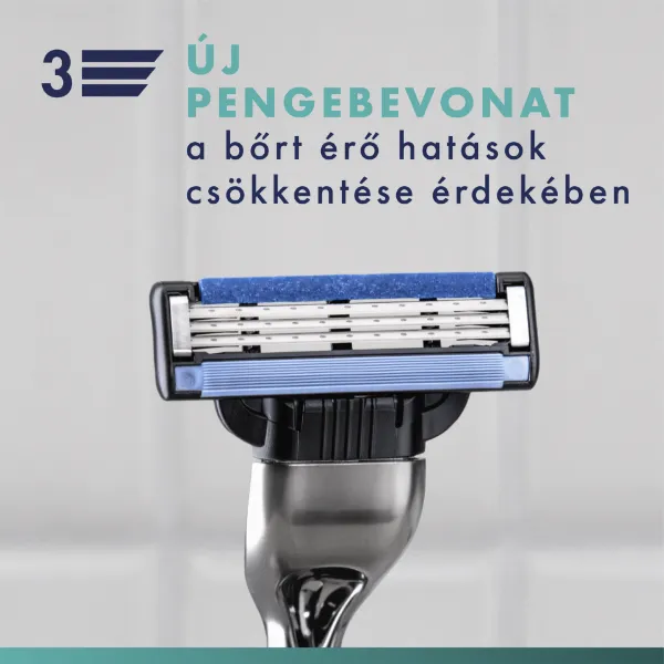 Gillette Mach3 Férfi Borotva, 1 db Gillette Borotva, 5 db Borotvabetét termékhez kapcsolódó kép