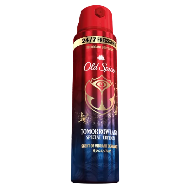 Old Spice Rockstar  Deo Spray Férfiaknak, Akár 48 Órás Frissesség, Alumíniummentes,  ml termékhez kapcsolódó kép