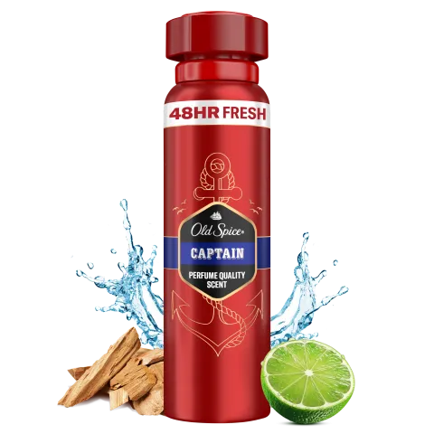 Old Spice Captain Deo Spray Férfiaknak, 150 ml termékhez kapcsolódó kép