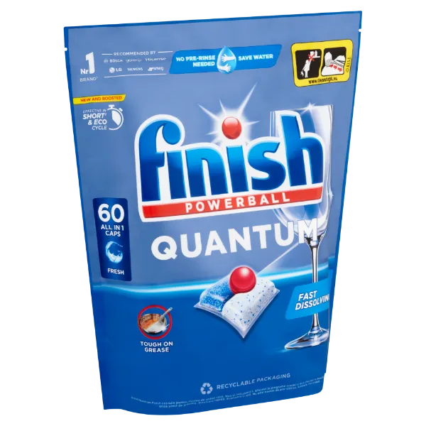 Finish Powerball Quantum All in 1 mosogatógép-kapszula, Regular, 60 db termékhez kapcsolódó kép