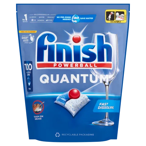 Finish Powerball Quantum Fresh mosogatógép kapszula 100 db 1040 g termékhez kapcsolódó kép