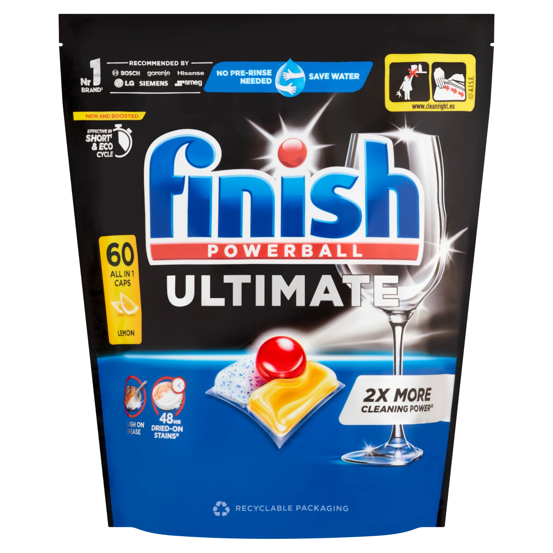 Finish Powerball Ultimate Citrom mosogatógép kapszula 60 db 774 g