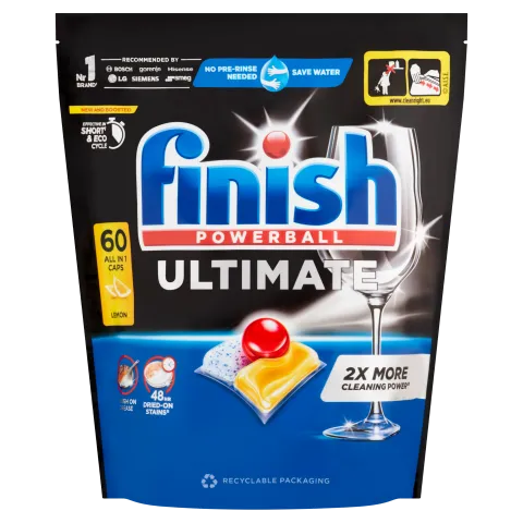 Finish Powerball Ultimate Citrom mosogatógép kapszula 60 db 774 g termékhez kapcsolódó kép