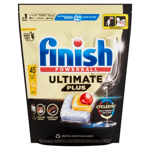 Finish Powerball Ultimate Plus Citrom mosogatógép kapszula 45 db 549 g termékhez kapcsolódó kép