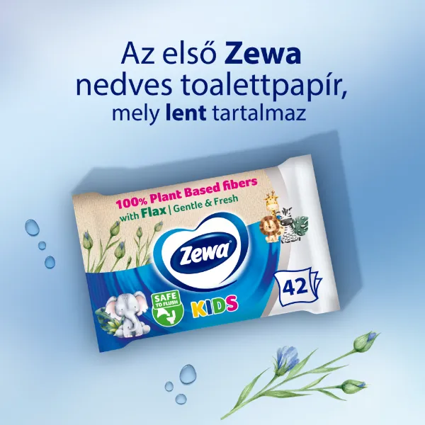 Zewa Kids nedves toalettpapír 42 db termékhez kapcsolódó kép