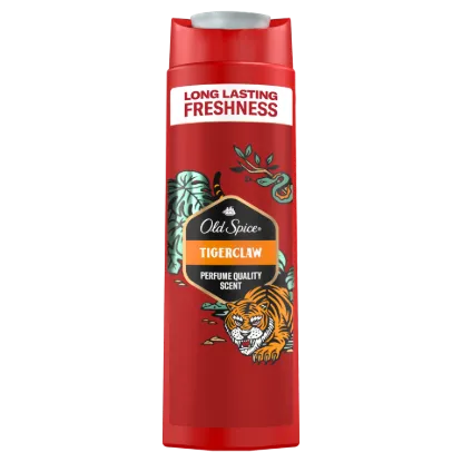 Old Spice Tigerclaw Férfi 3 az 1-ben Sampon és Tusfürdő, 400 ml termékhez kapcsolódó kép