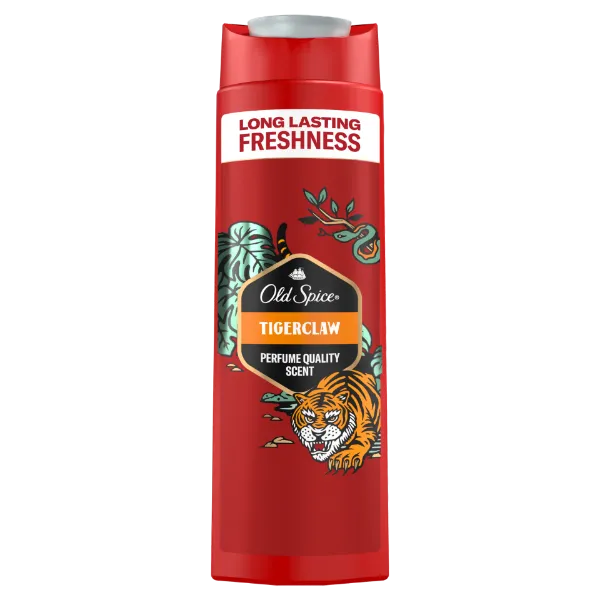 Old Spice Tigerclaw Tusfürdő És Sampon Férfiaknak, 400 ml termékhez kapcsolódó kép