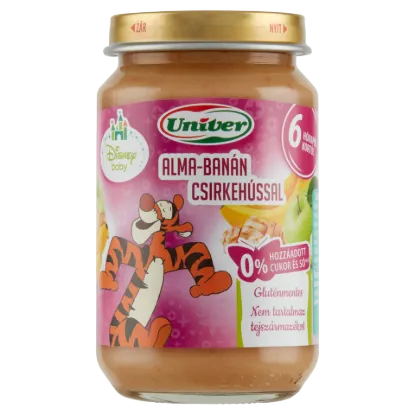 Univer alma-banán csirkehússal bébiétel 6 hónapos kortól 163 g termékhez kapcsolódó kép
