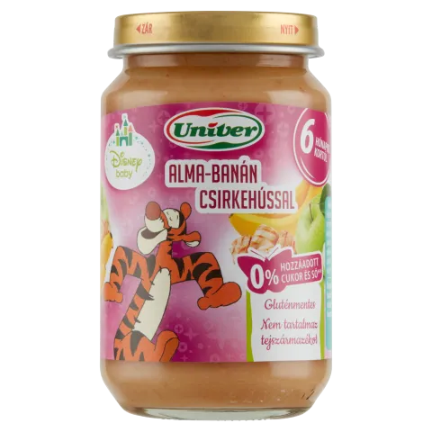 Univer alma-banán csirkehússal bébiétel 6 hónapos kortól 163 g termékhez kapcsolódó kép