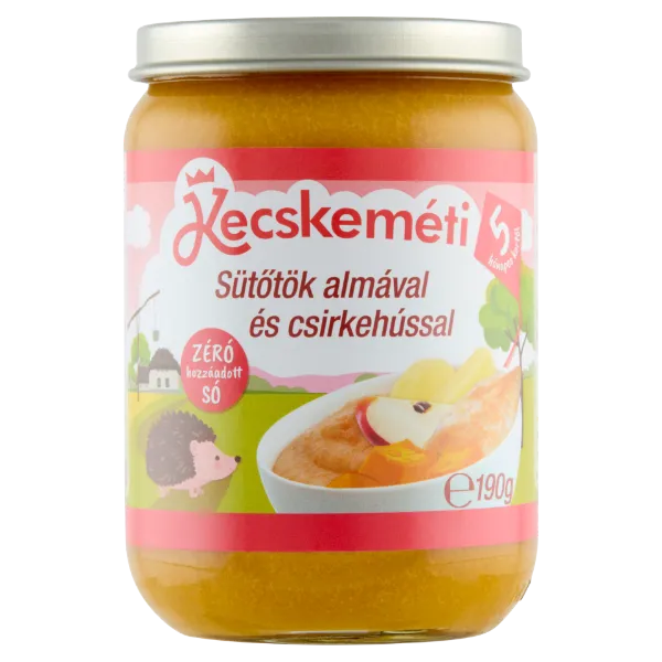 Kecskeméti sütőtök almával és csirkehússal bébiétel 5 hó+ 190 g termékhez kapcsolódó kép