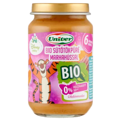 Univer bio sütőtökpüré marhahússal bébiétel, 6 hónapos kortól 163 g termékhez kapcsolódó kép