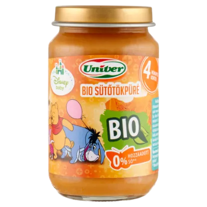 Univer bio sütőtökpüré zöldségpüré a bébinek 4 hónapos kortól 163 g termékhez kapcsolódó kép