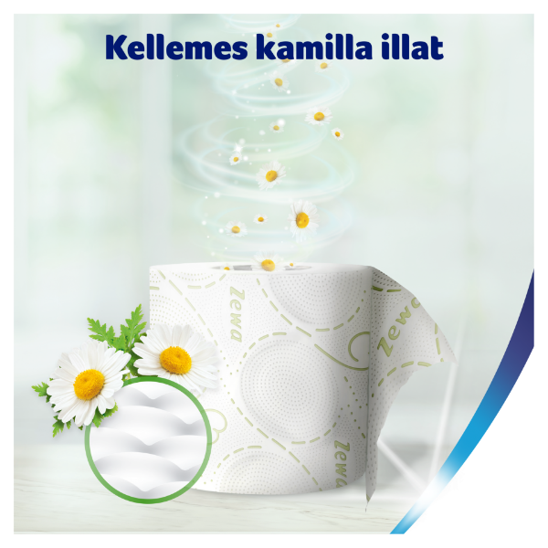 Zewa Deluxe Camomile Comfort toalettpapír 3 rétegű 8 tekercs termékhez kapcsolódó kép