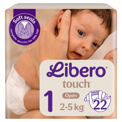 Libero Touch egyszerhasználatos pelenkanadrág, méret: 1, 2-5 kg 22 db termékhez kapcsolódó kép