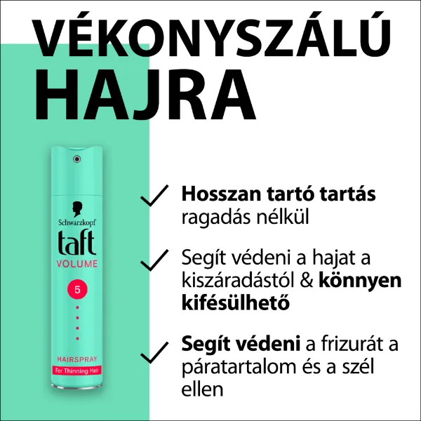 Taft hajlakk Mega Erős & Dús Hatás 250 ml termékhez kapcsolódó kép
