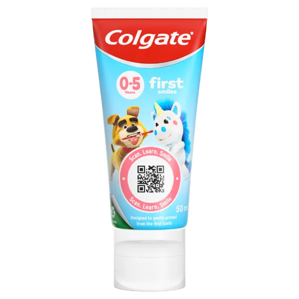 Colgate Kids First Smiles gyerek fogkrém 0-5 éves gyermekeknek 50 ml termékhez kapcsolódó kép