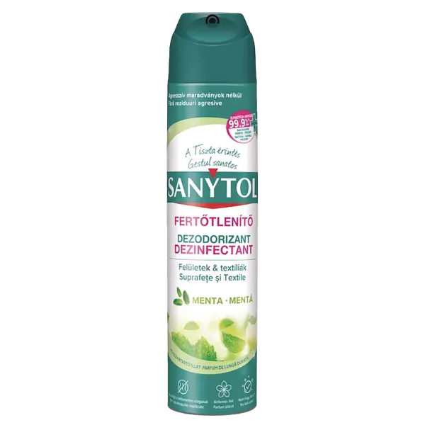 Sanytol fertőtlenítő légfrissítő aeroszol 300 ml Menta termékhez kapcsolódó kép