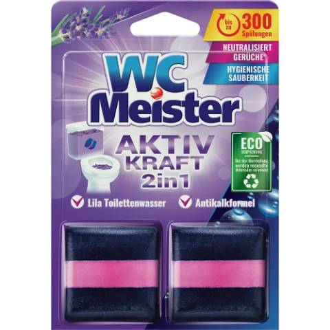 WC Meister wc tartálytabletta twinpack 2x50 g Levendula termékhez kapcsolódó kép