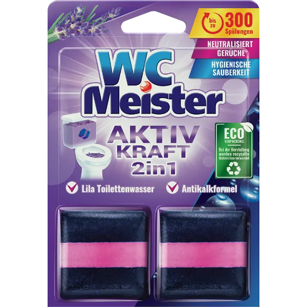 WC Meister wc tartálytabletta twinpack 2x50 g Levendula termékhez kapcsolódó kép