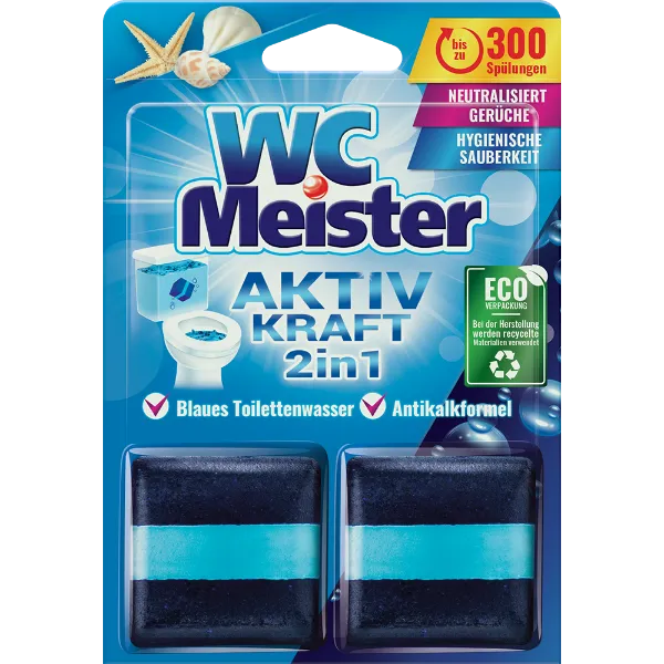 WC Meister wc tartálytabletta twinpack 2x50 g Óceán termékhez kapcsolódó kép