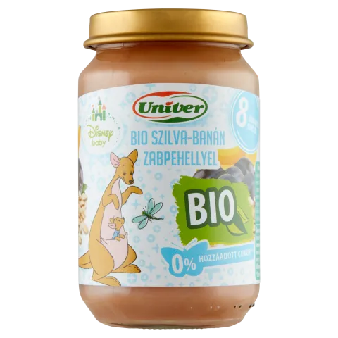 Univer Disney Baby bio szilva-banán zabpehellyel bébidesszert 8 hónapos kortól 163 g termékhez kapcsolódó kép