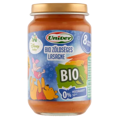 Univer Disney Baby bio zöldséges lasagne bébiétel 8 hónapos kortól 163 g termékhez kapcsolódó kép