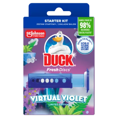 Duck Fresh Discs WC-öblítő korong 36 ml Virtual Violet termékhez kapcsolódó kép