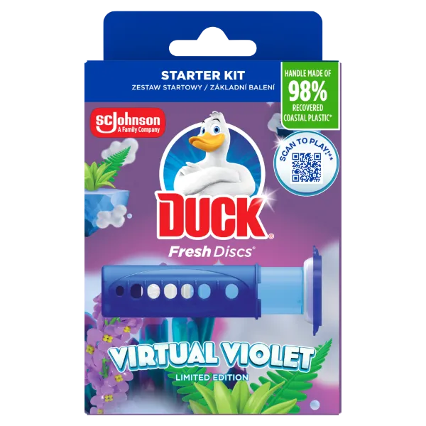 Duck Fresh Discs WC-öblítő korong 36 ml Virtual Violet termékhez kapcsolódó kép