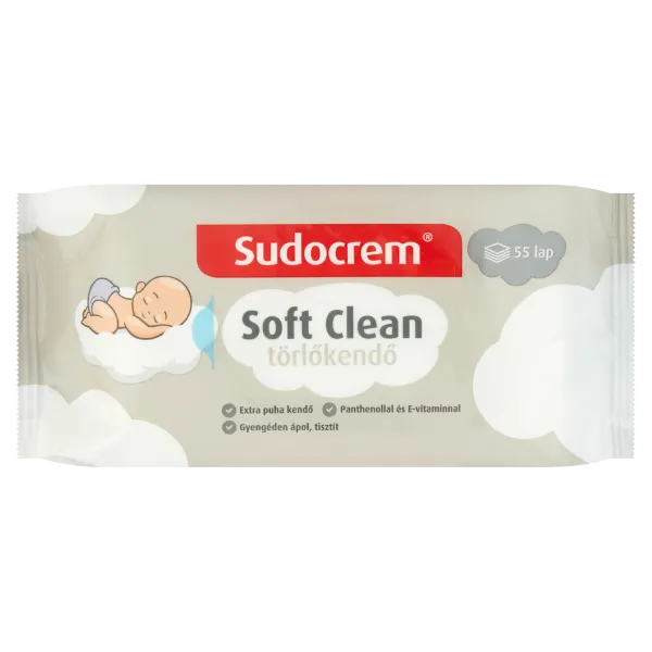 Sudocrem törlőkendő 55 db Soft Clean termékhez kapcsolódó kép