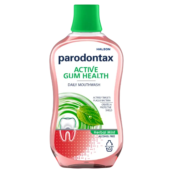 Parodontax Active Gum Health alkoholmentes szájvíz fluoriddal 500 ml Herbal Mint termékhez kapcsolódó kép