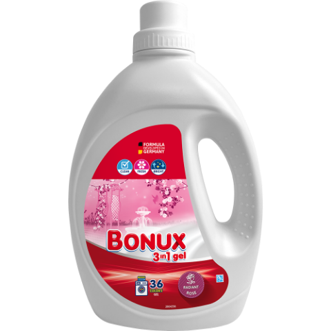 BONUX mosószer 1,8 l Radiant Rose (36 mosás) termékhez kapcsolódó kép