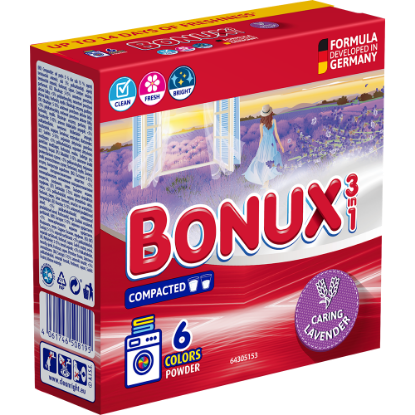 BONUX mosópor 390 g Caring Levander (6 mosás) termékhez kapcsolódó kép