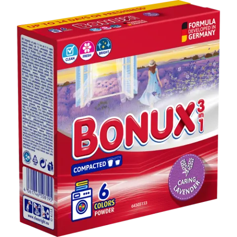 BONUX mosópor 390 g Caring Levander (6 mosás) termékhez kapcsolódó kép