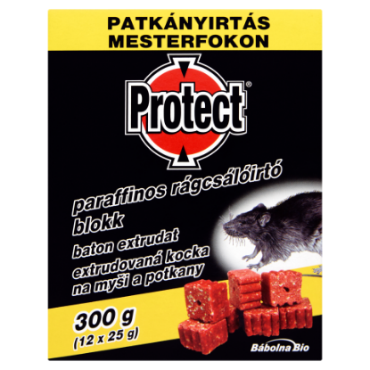 PROTECT PARAFFINOS RÁGCSÁLÓIRTÓ BLOKK (EGEREK ÉS PATKÁNYOK IRTÁSÁRA) termékhez kapcsolódó kép