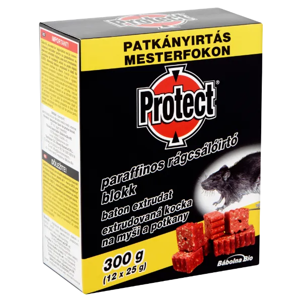 PROTECT PARAFFINOS RÁGCSÁLÓIRTÓ BLOKK (EGEREK ÉS PATKÁNYOK IRTÁSÁRA) termékhez kapcsolódó kép