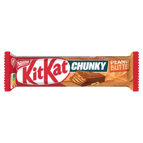 KitKat Chunky földimogyorós krémmel bevont ropogós ostya tejcsokoládéban 42 g termékhez kapcsolódó kép