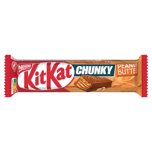 KitKat Chunky földimogyorós krémmel bevont ropogós ostya tejcsokoládéban 42 g termékhez kapcsolódó kép