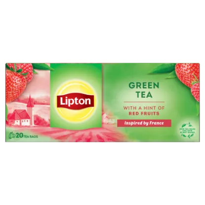 Lipton zöld tea 20 filter 28 g málna és eper ízű termékhez kapcsolódó kép