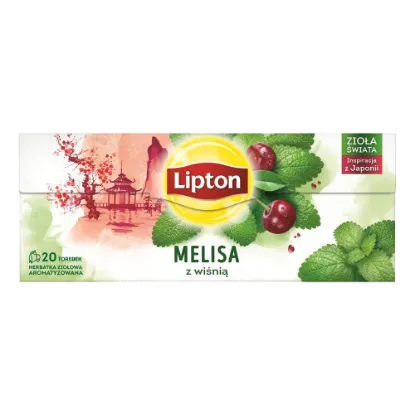 Lipton gyógynövény tea 20 filter 20 g Citromfű és cseresznye termékhez kapcsolódó kép