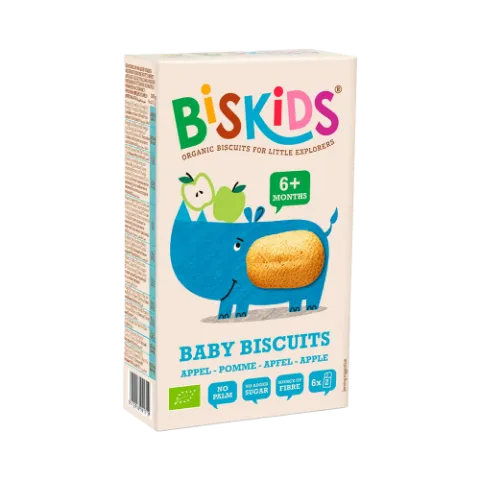 Biskids Baby Biscuits biokeksz 120g - almás keksz gyerekeknek 6 hónapos kortól termékhez kapcsolódó kép