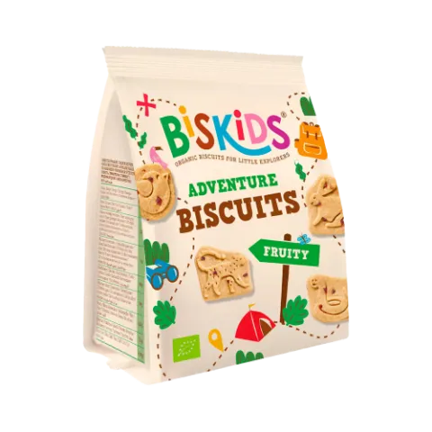 Biskids Adventure biokeksz 100g - Fruity alma termékhez kapcsolódó kép