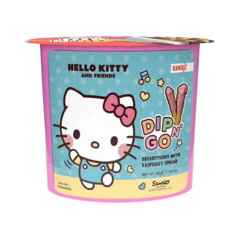 Dip N' Go Málnás tejturmixkrém és ropogós pálcikák 55g - Hello Kitty termékhez kapcsolódó kép