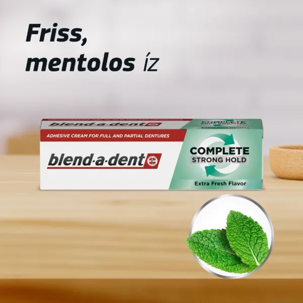Blend-a-dent Complete Friss Ízű Műfogsorrögzítő Krém, 47 g termékhez kapcsolódó kép