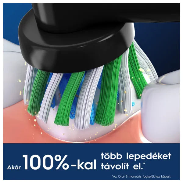 Oral-B Pro Cross Action, fekete Fogkefefejek, 4 db termékhez kapcsolódó kép