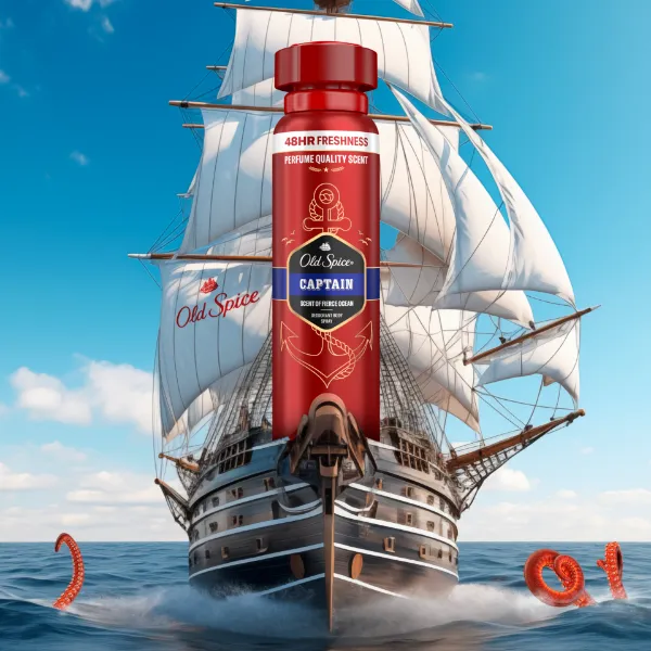 Old Spice Captain Deo Spray Férfiaknak, 150 ml termékhez kapcsolódó kép