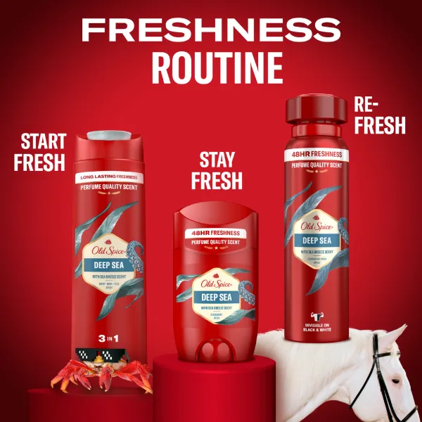 Old Spice Deep Sea Tusfürdő És Sampon Férfiaknak 400ml, 3az1-ben, Hosszan Tartó Frissesség termékhez kapcsolódó kép